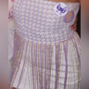 Purple and Gold Bandeau Top- perfect for LSU gameday